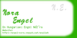 nora engel business card